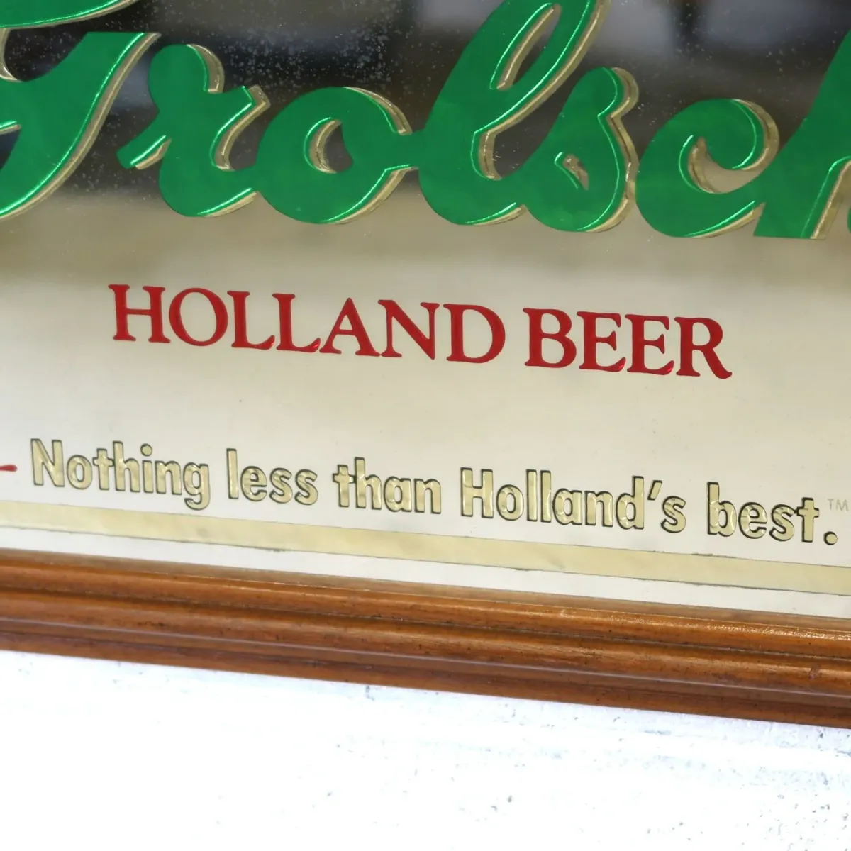 Grolsch ビンテージ パブミラー