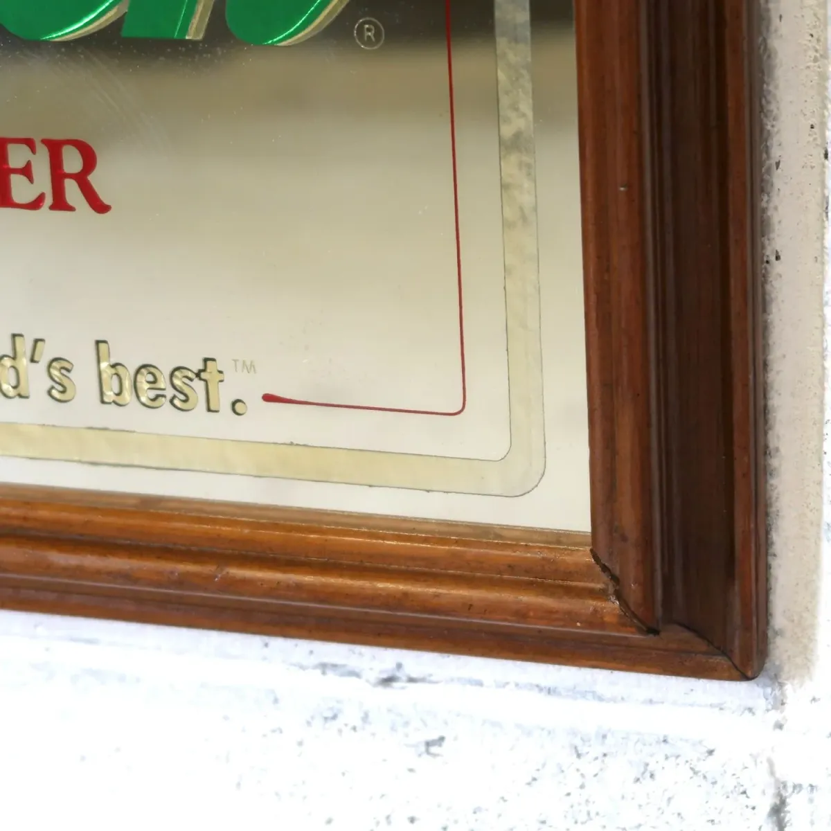 Grolsch ビンテージ パブミラー