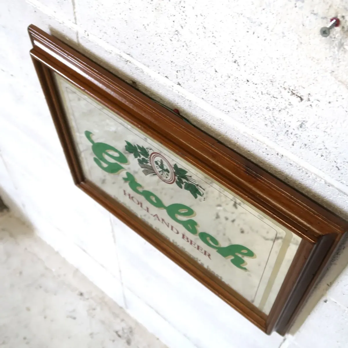 Grolsch ビンテージ パブミラー