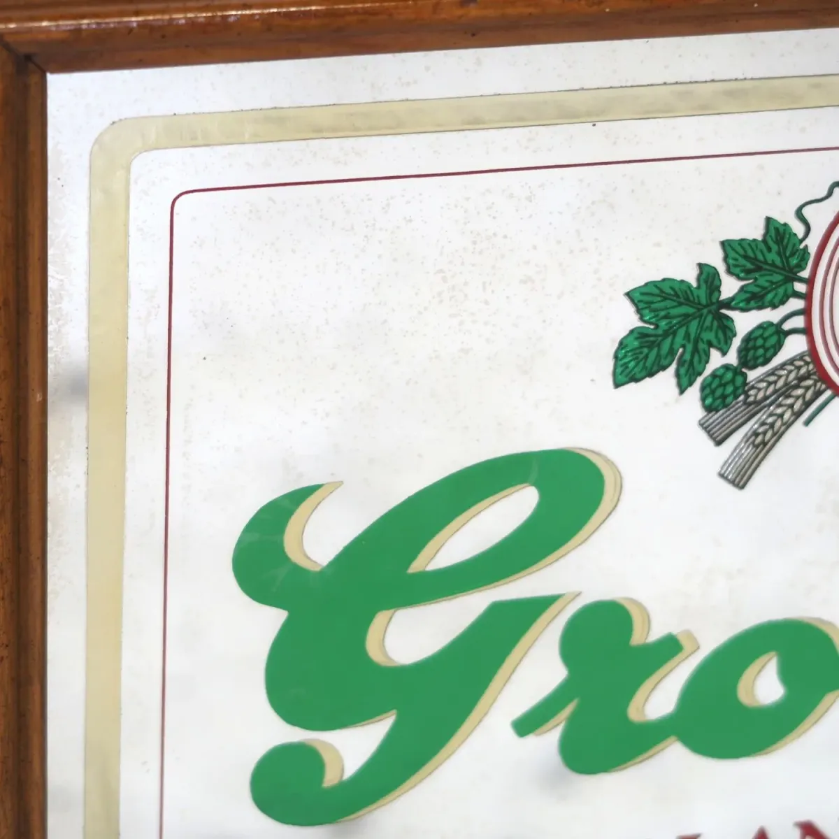 Grolsch ビンテージ パブミラー