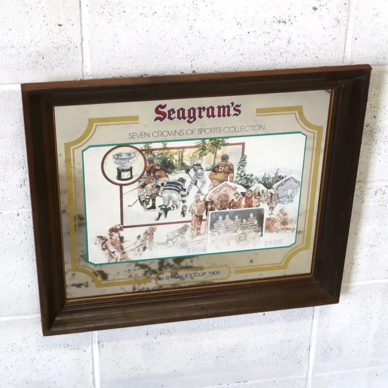 Seagram's ビンテージ パブミラー