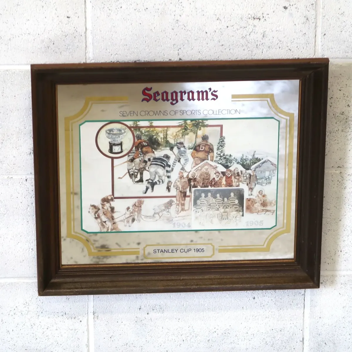 Seagram's ビンテージ パブミラー