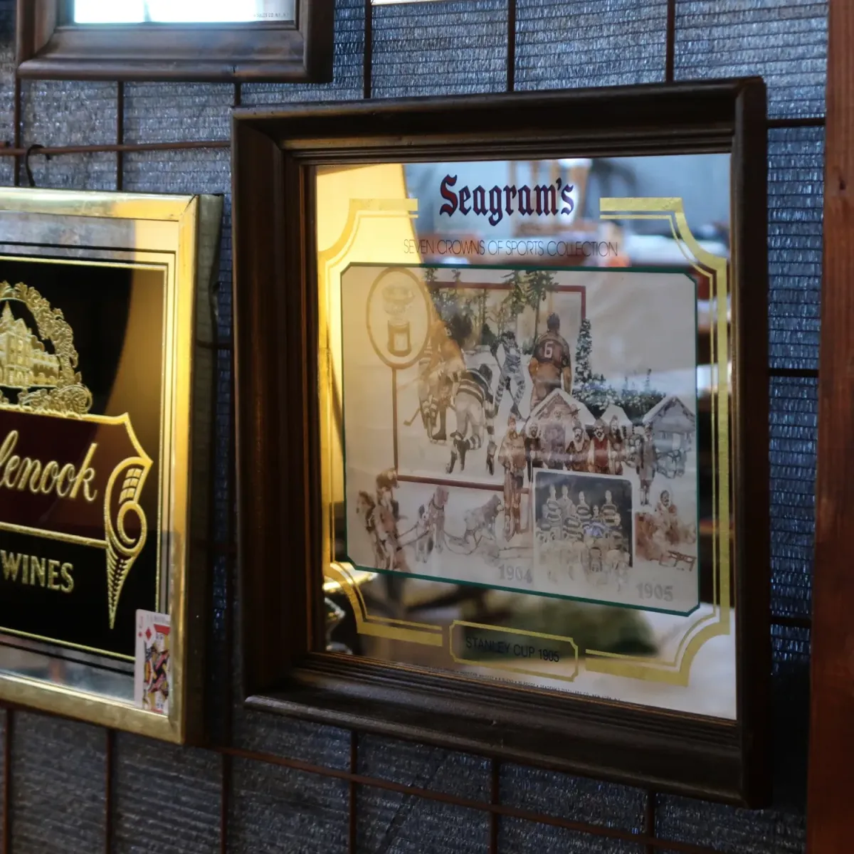 Seagram's ビンテージ パブミラー
