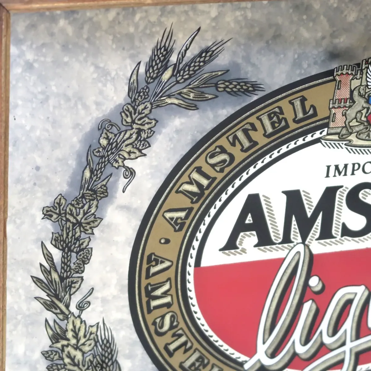 AMSTEL light ビンテージ パブミラー