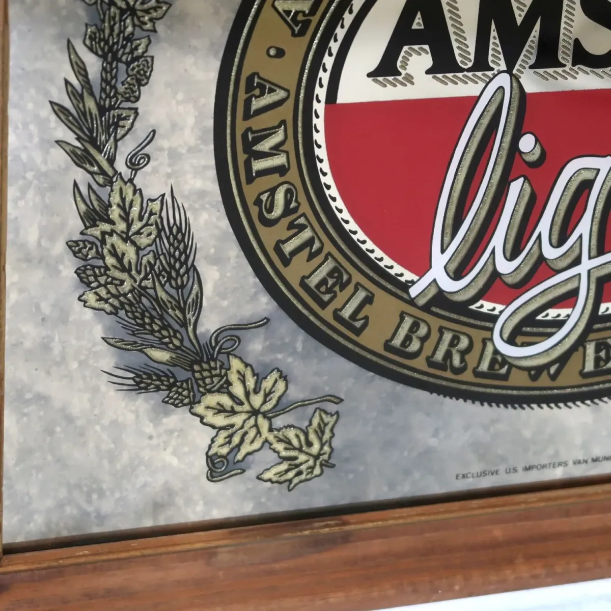 AMSTEL light ビンテージ パブミラー