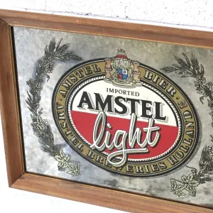 AMSTEL light ビンテージ パブミラー