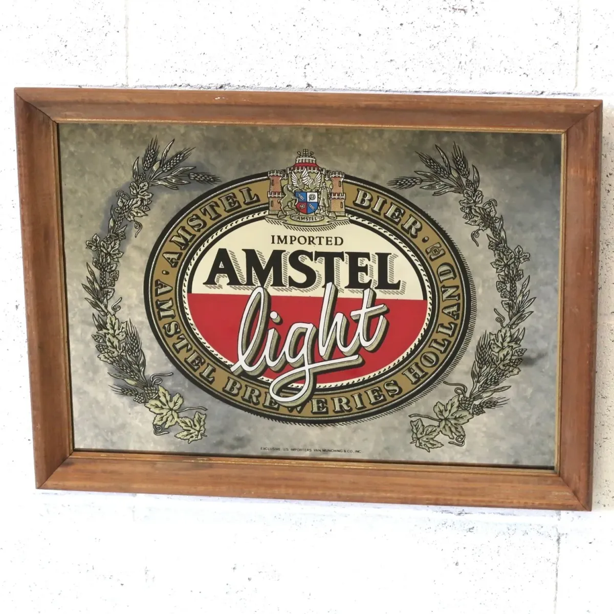 AMSTEL light ビンテージ パブミラー