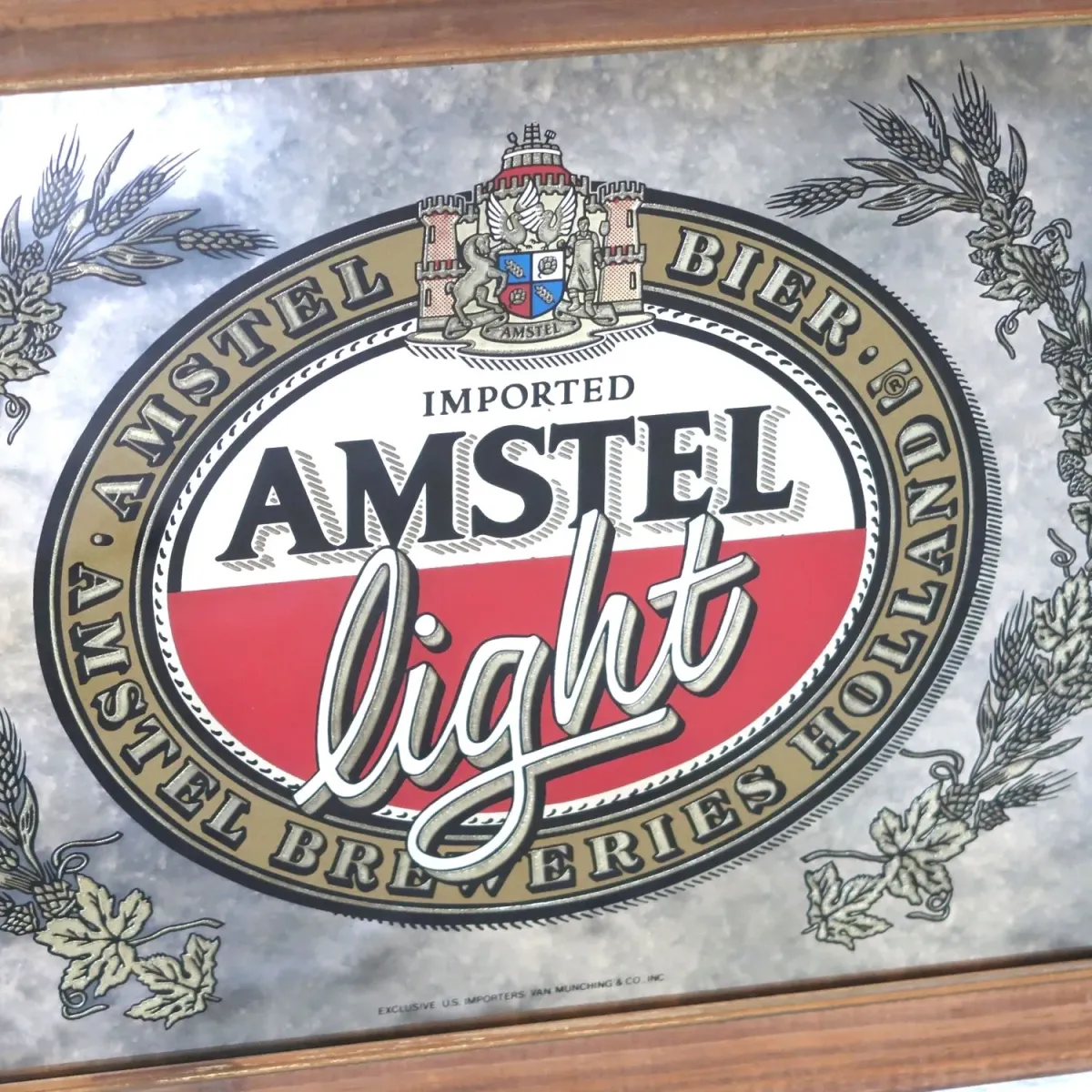 AMSTEL light ビンテージ パブミラー