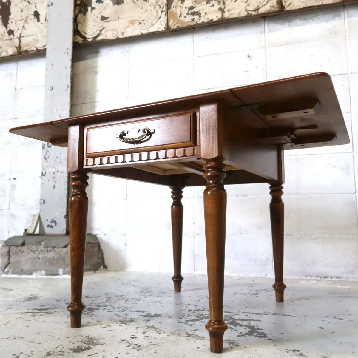 Ethan Allen アンティーク バタフライサイドテーブル