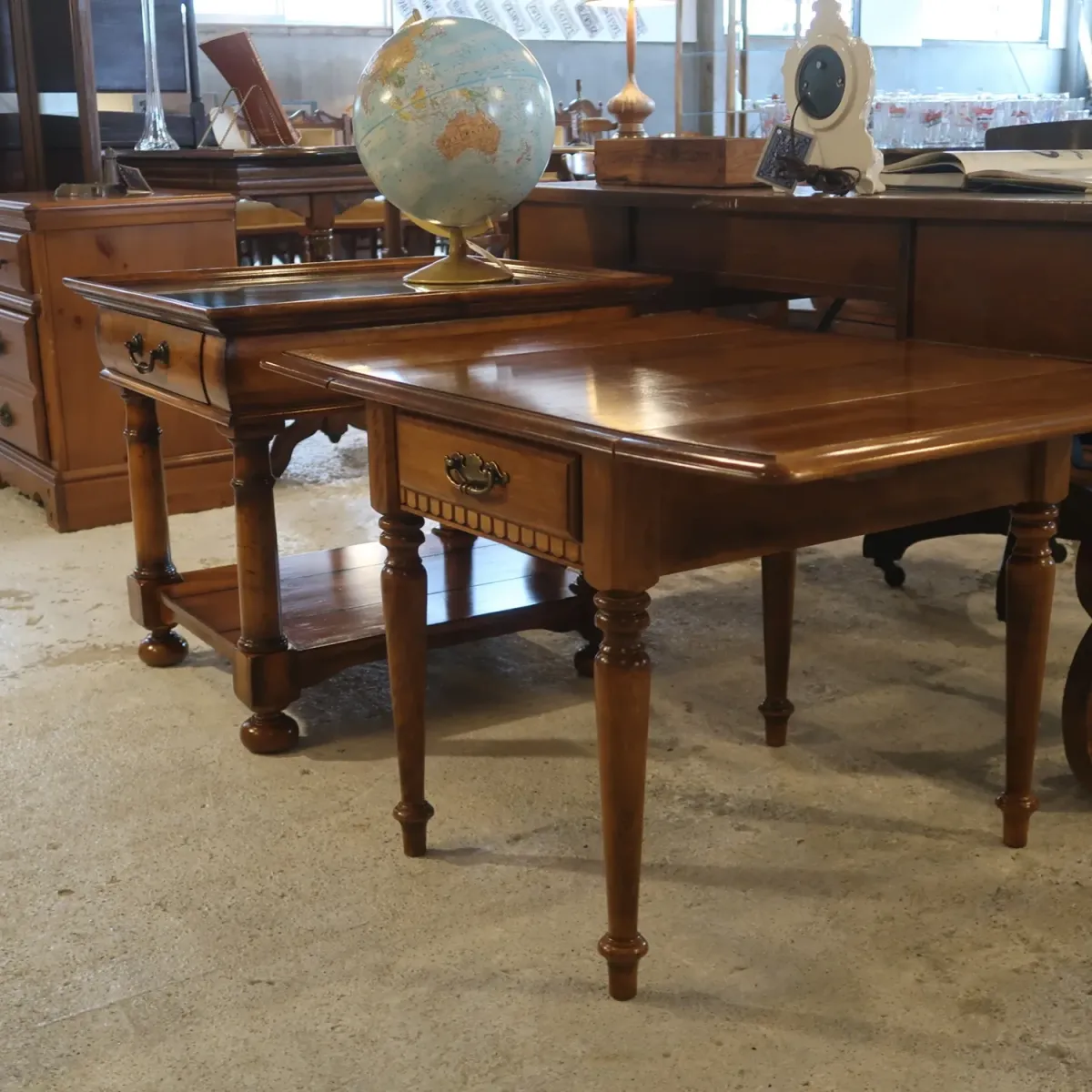 Ethan Allen アンティーク バタフライサイドテーブル