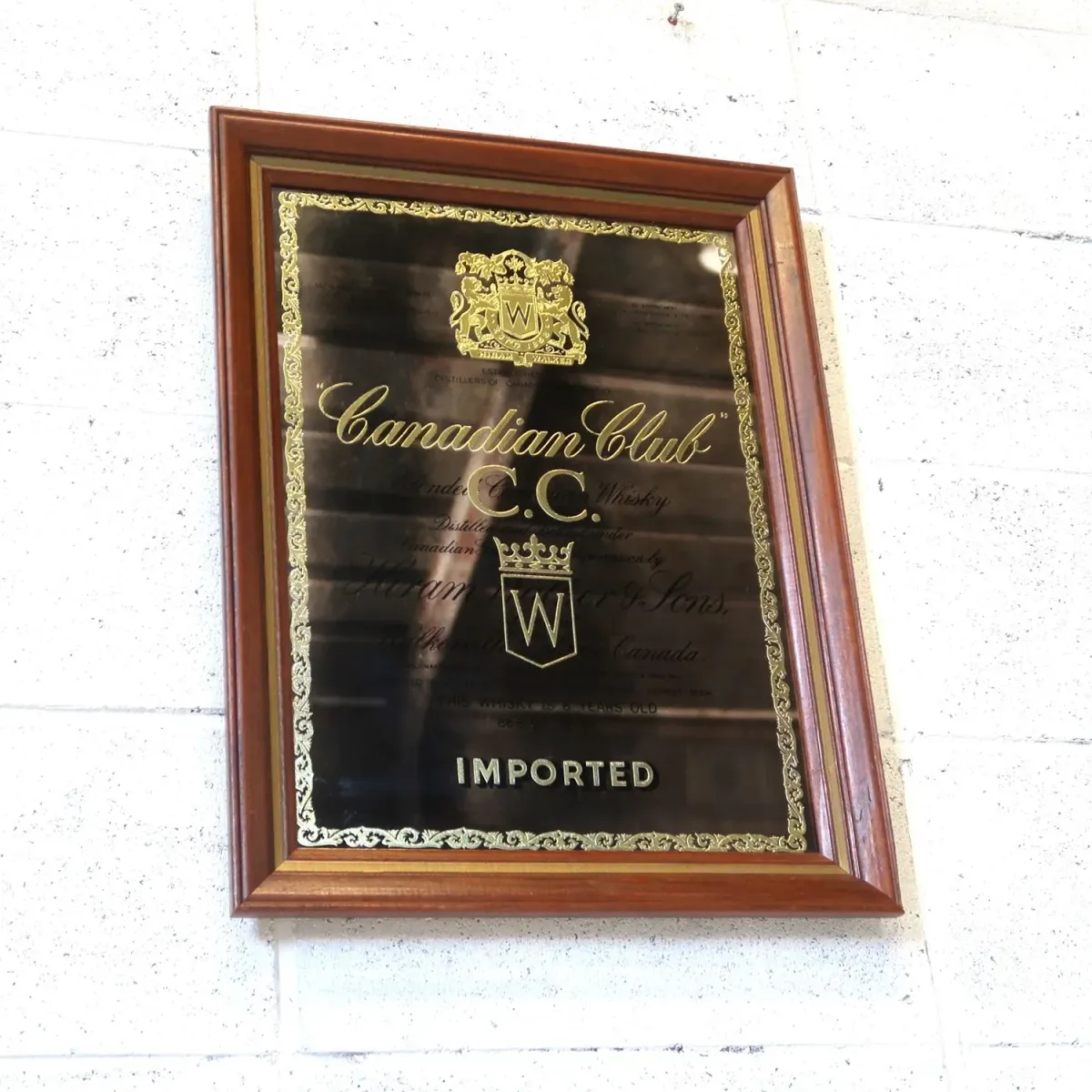 Canadian Club ビンテージ パブミラー