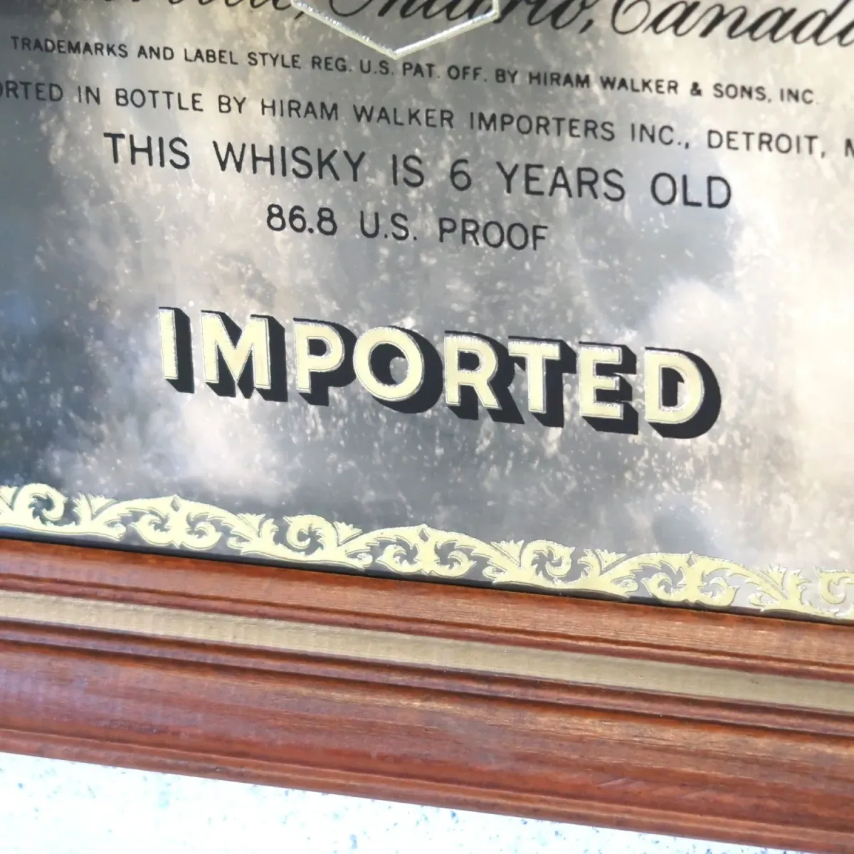 Canadian Club ビンテージ パブミラー