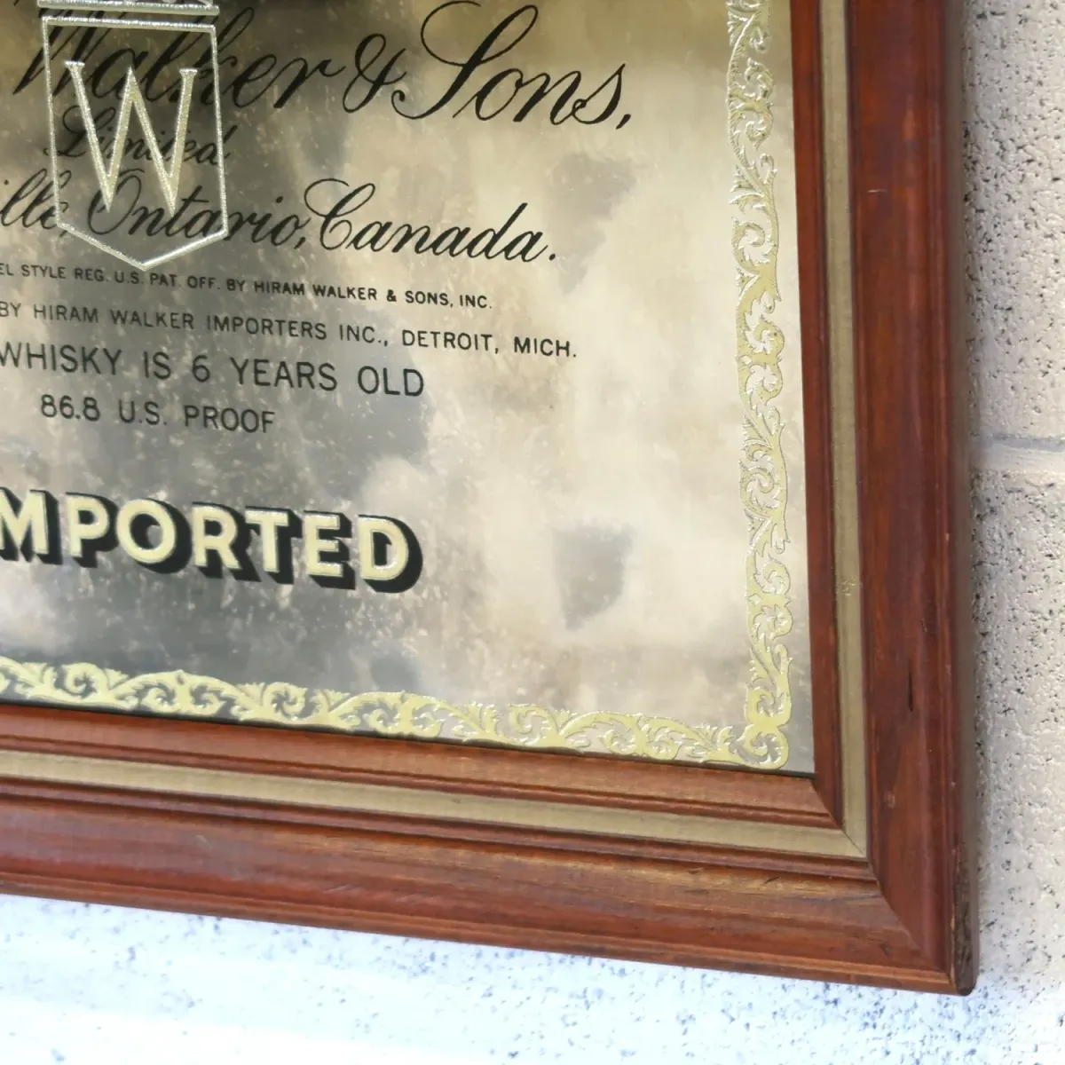 Canadian Club ビンテージ パブミラー