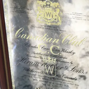Canadian Club ビンテージ パブミラー