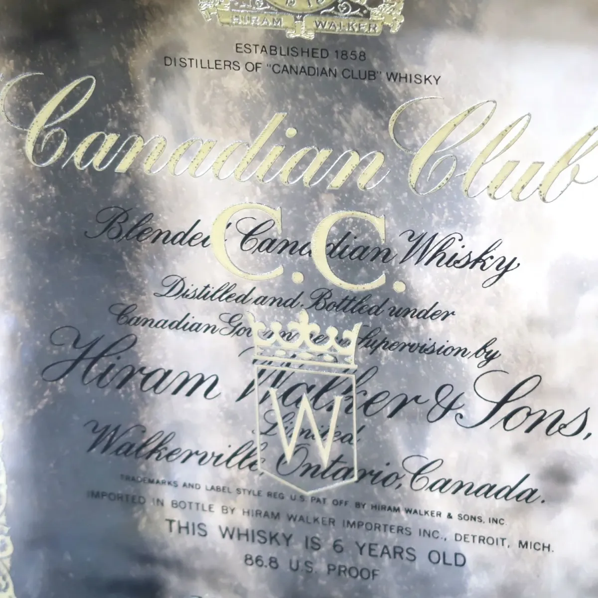 Canadian Club ビンテージ パブミラー