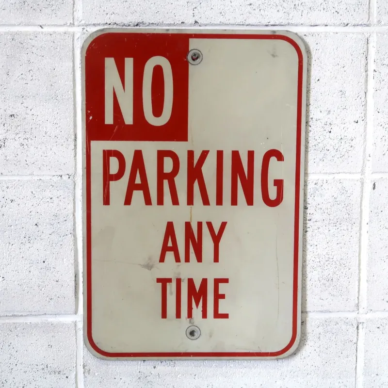 NO PARKING ビンテージ ロードサイン