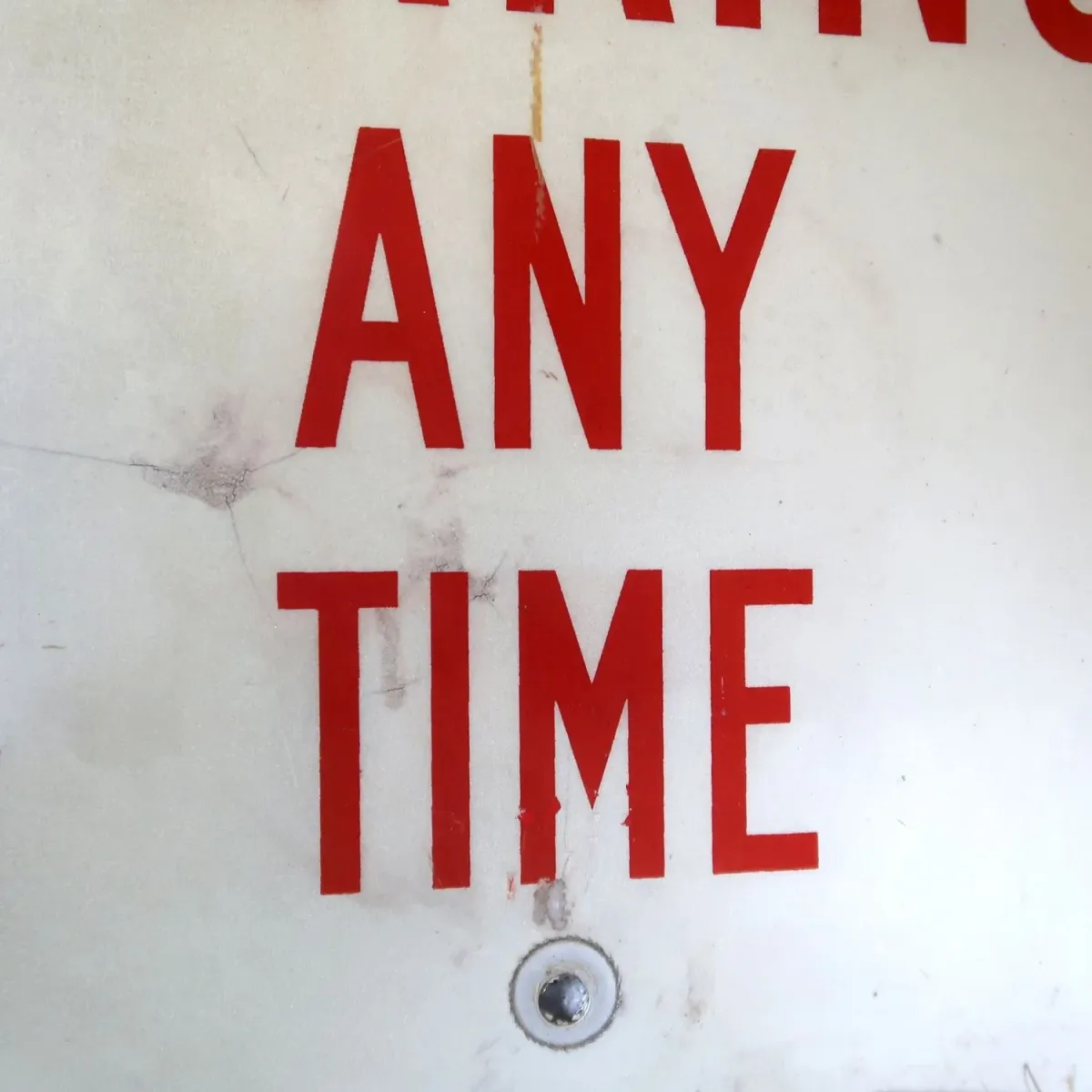 NO PARKING ビンテージ ロードサイン