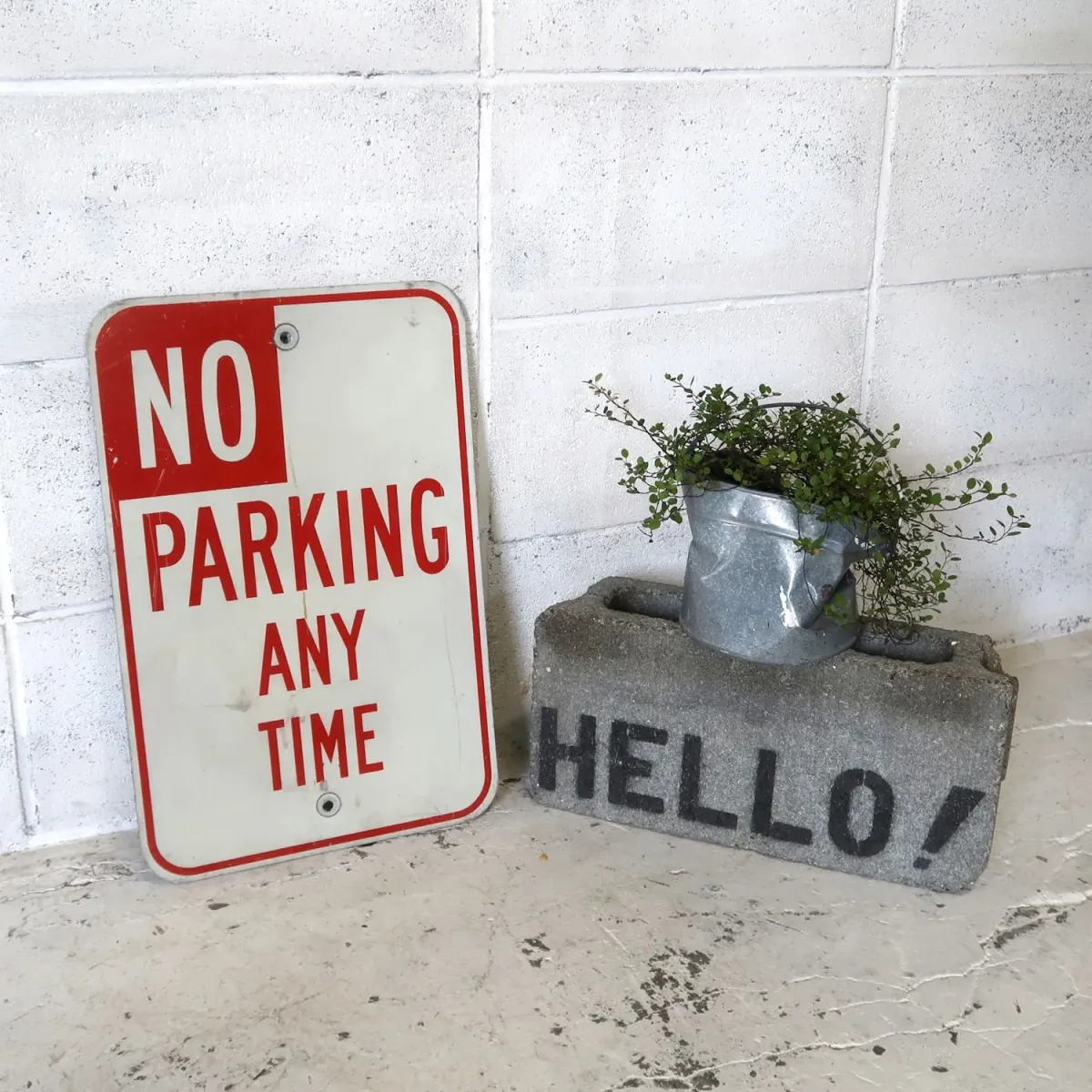 NO PARKING ビンテージ ロードサイン