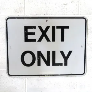 EXIT ONLY ビンテージ ロードサイン