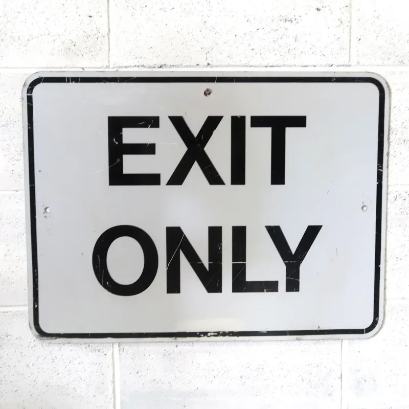 EXIT ONLY ビンテージ ロードサイン