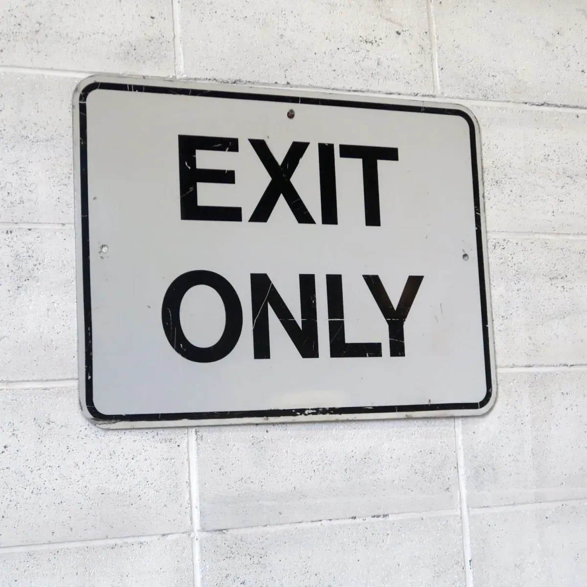 EXIT ONLY ビンテージ ロードサイン