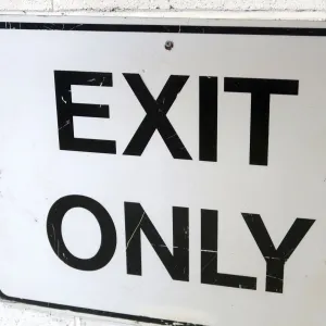 EXIT ONLY ビンテージ ロードサイン