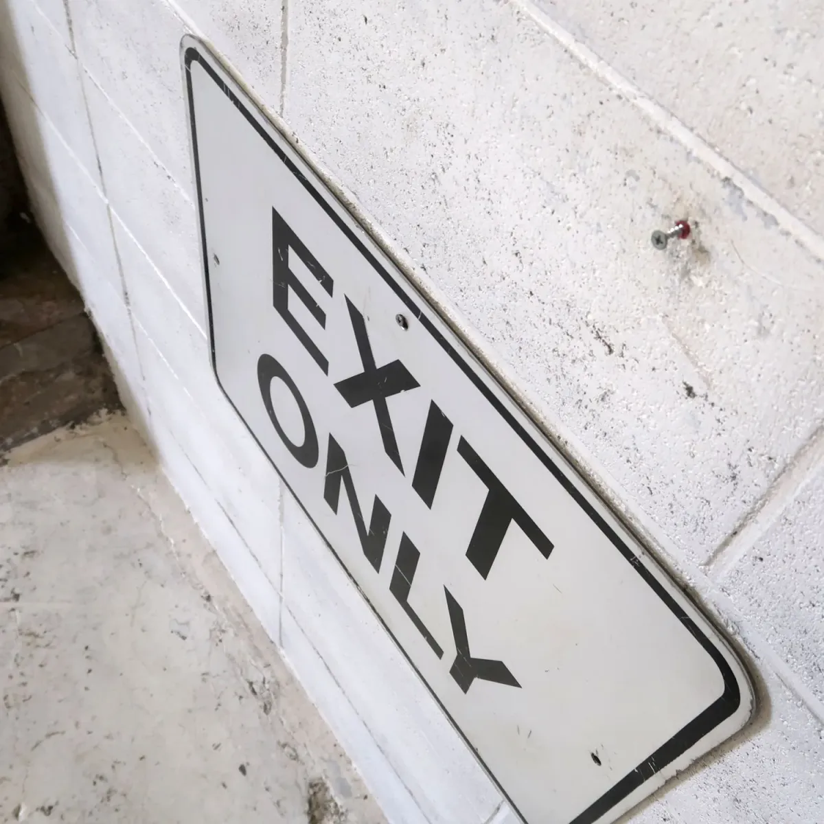 EXIT ONLY ビンテージ ロードサイン