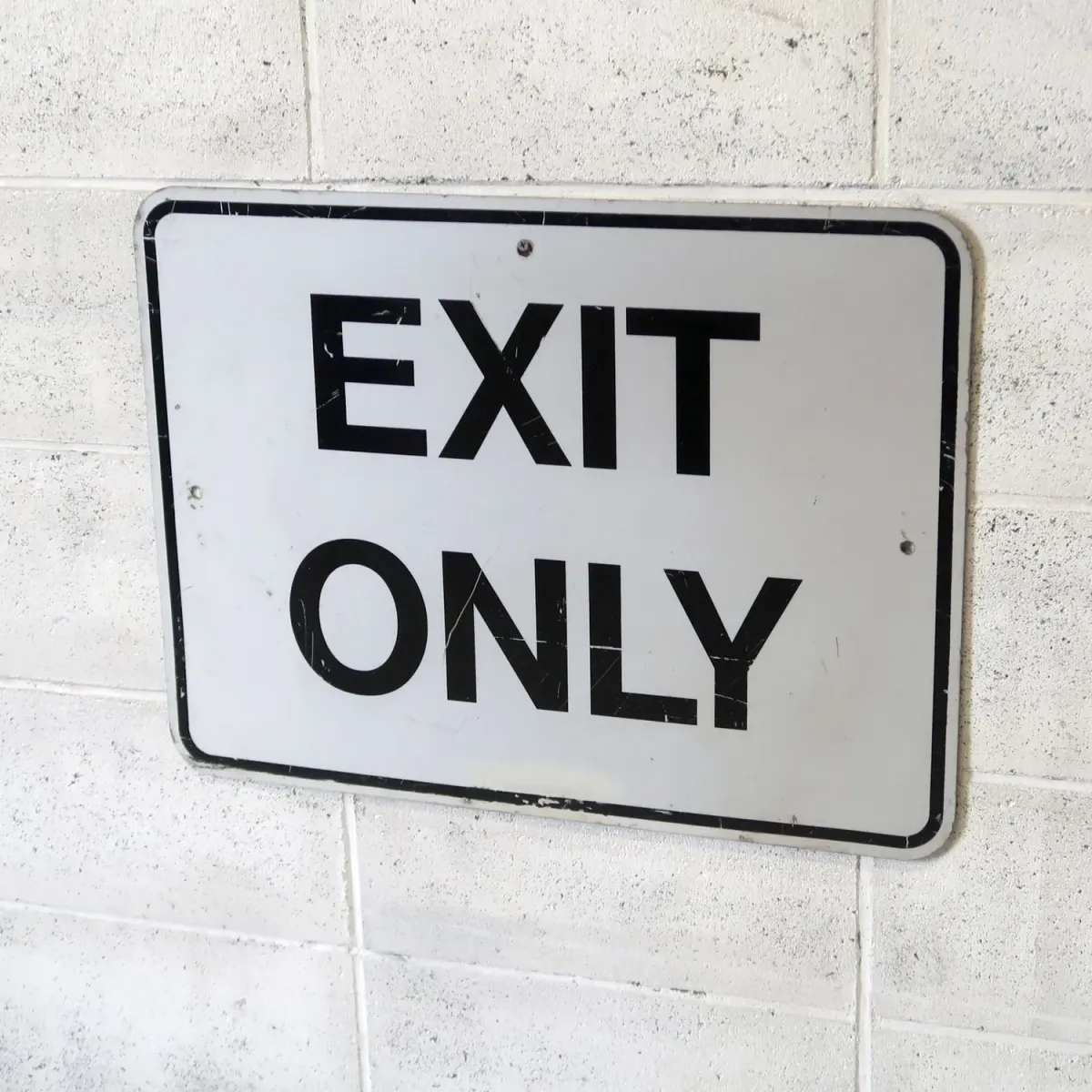EXIT ONLY ビンテージ ロードサイン
