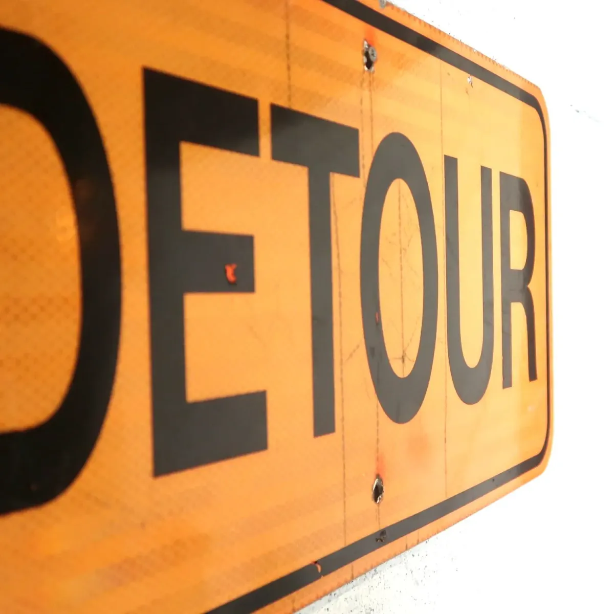 DETOUR ビンテージ ロードサイン
