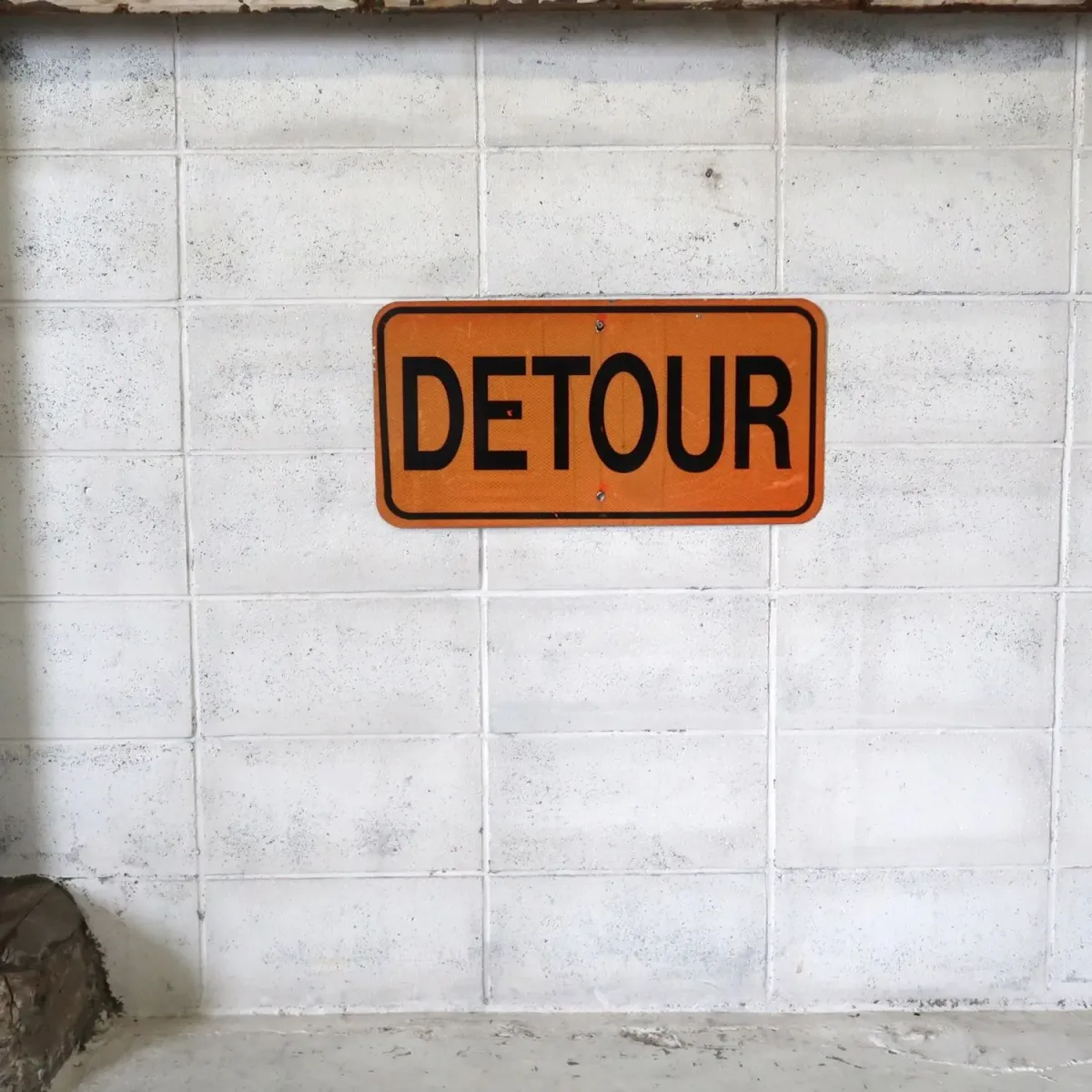 DETOUR ビンテージ ロードサイン