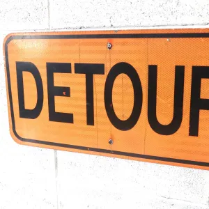 DETOUR ビンテージ ロードサイン