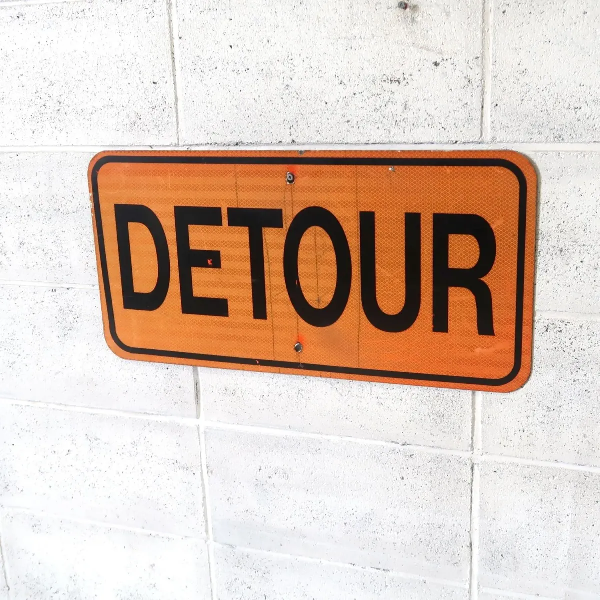 DETOUR ビンテージ ロードサイン