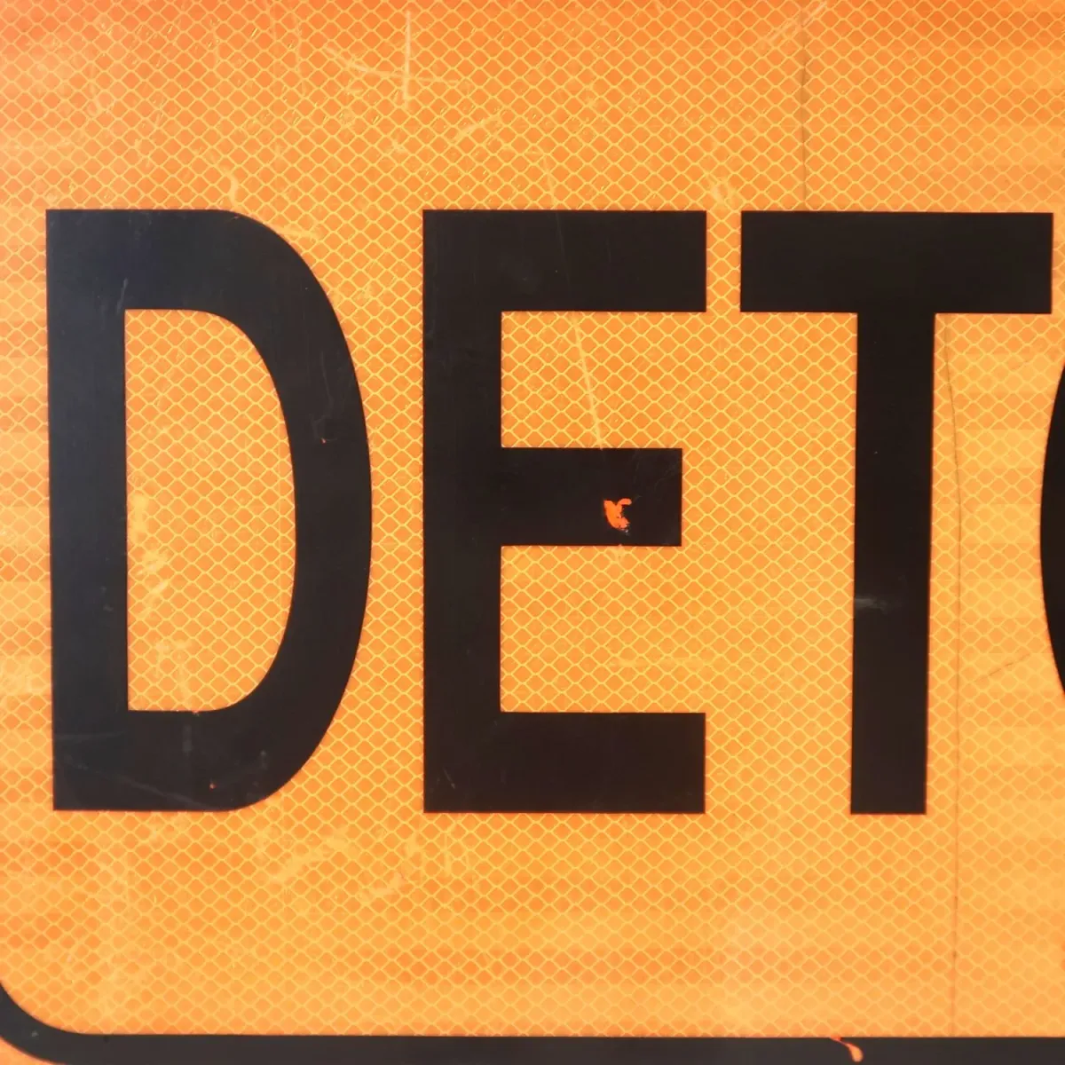 DETOUR ビンテージ ロードサイン