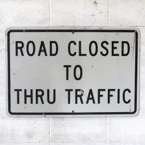 ROAD CLOSED ビンテージ ロードサイン