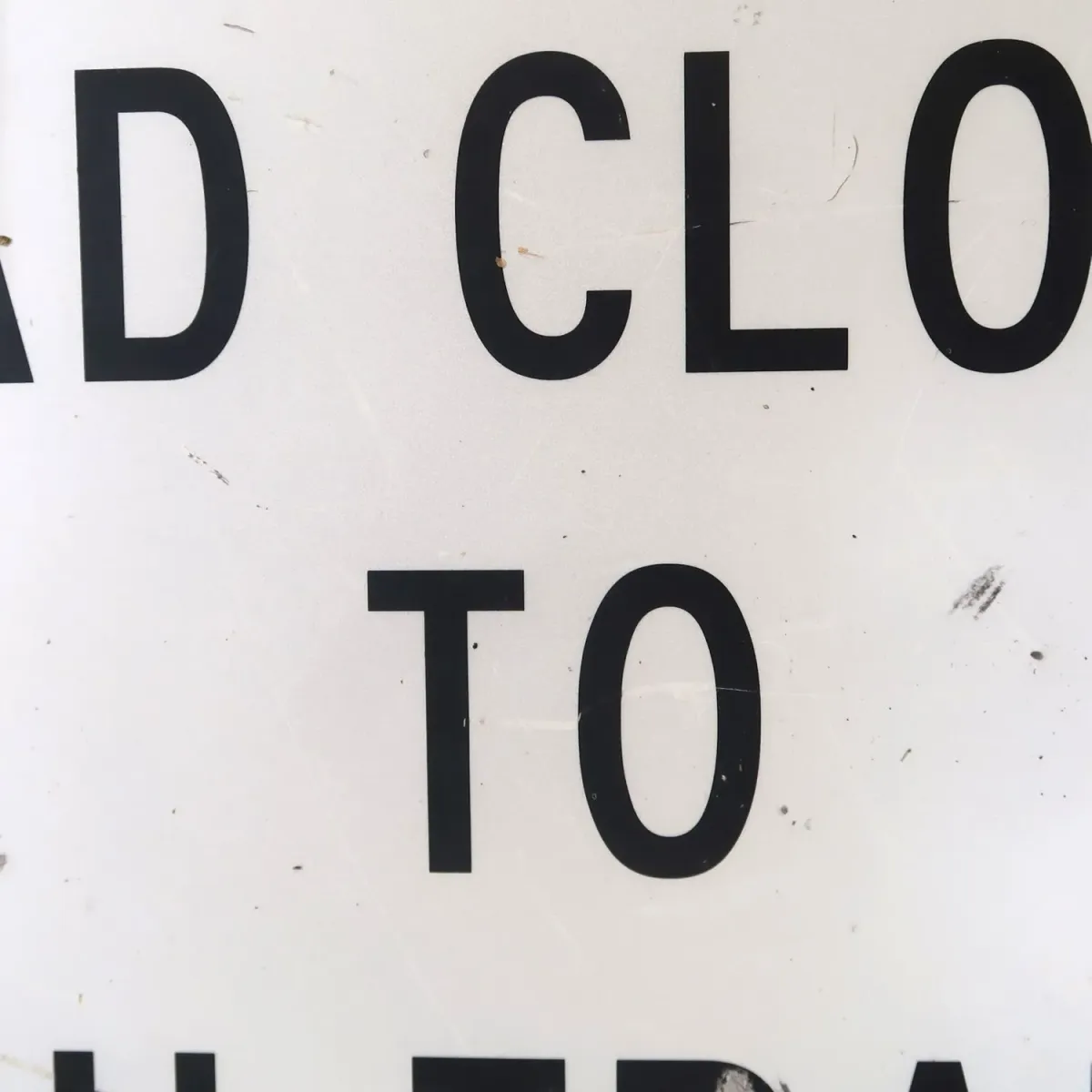 ROAD CLOSED ビンテージ ロードサイン