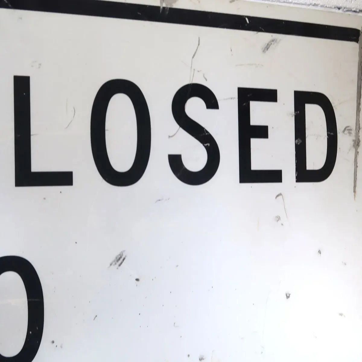 ROAD CLOSED ビンテージ ロードサイン