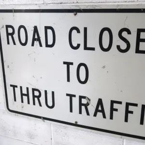 ROAD CLOSED ビンテージ ロードサイン