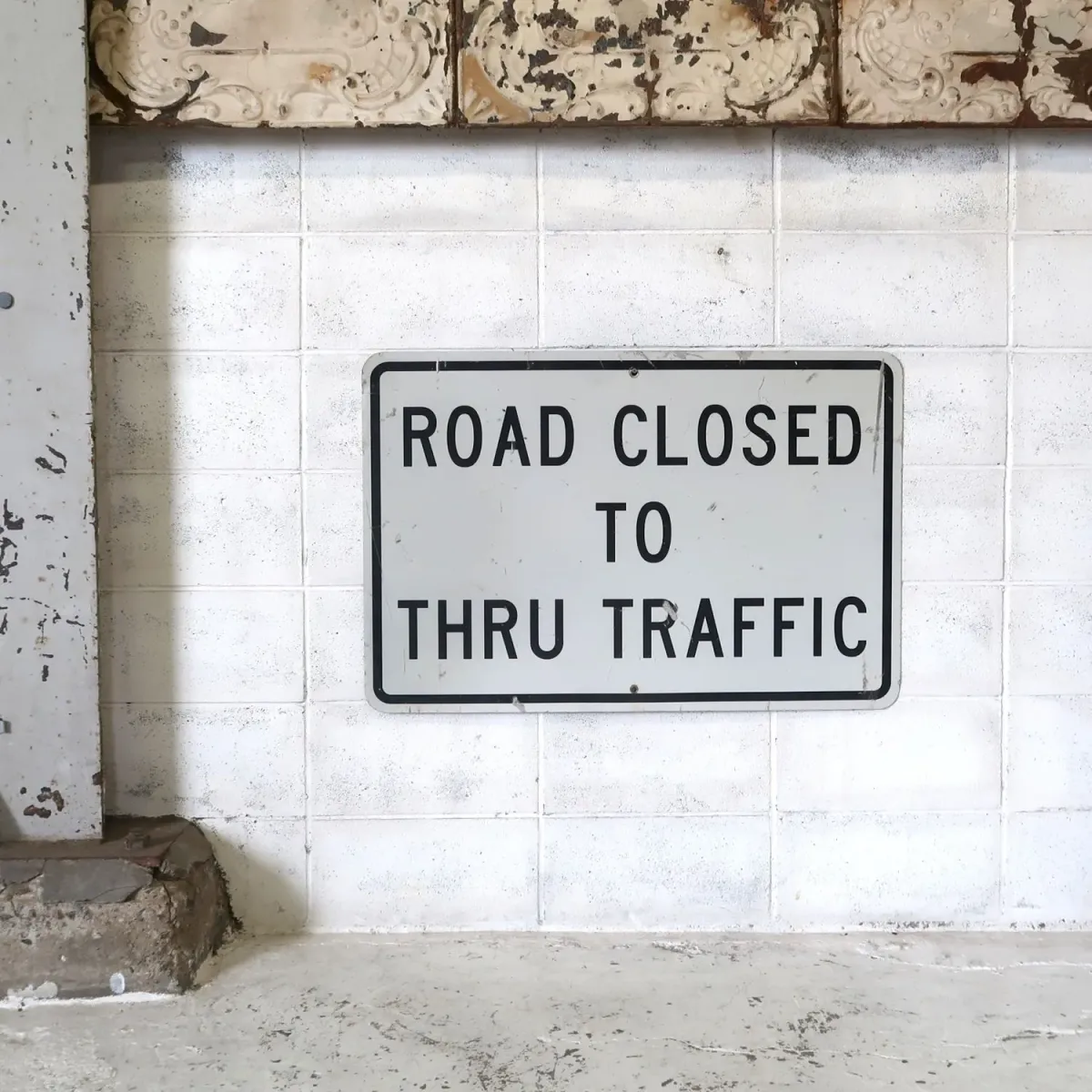 ROAD CLOSED ビンテージ ロードサイン
