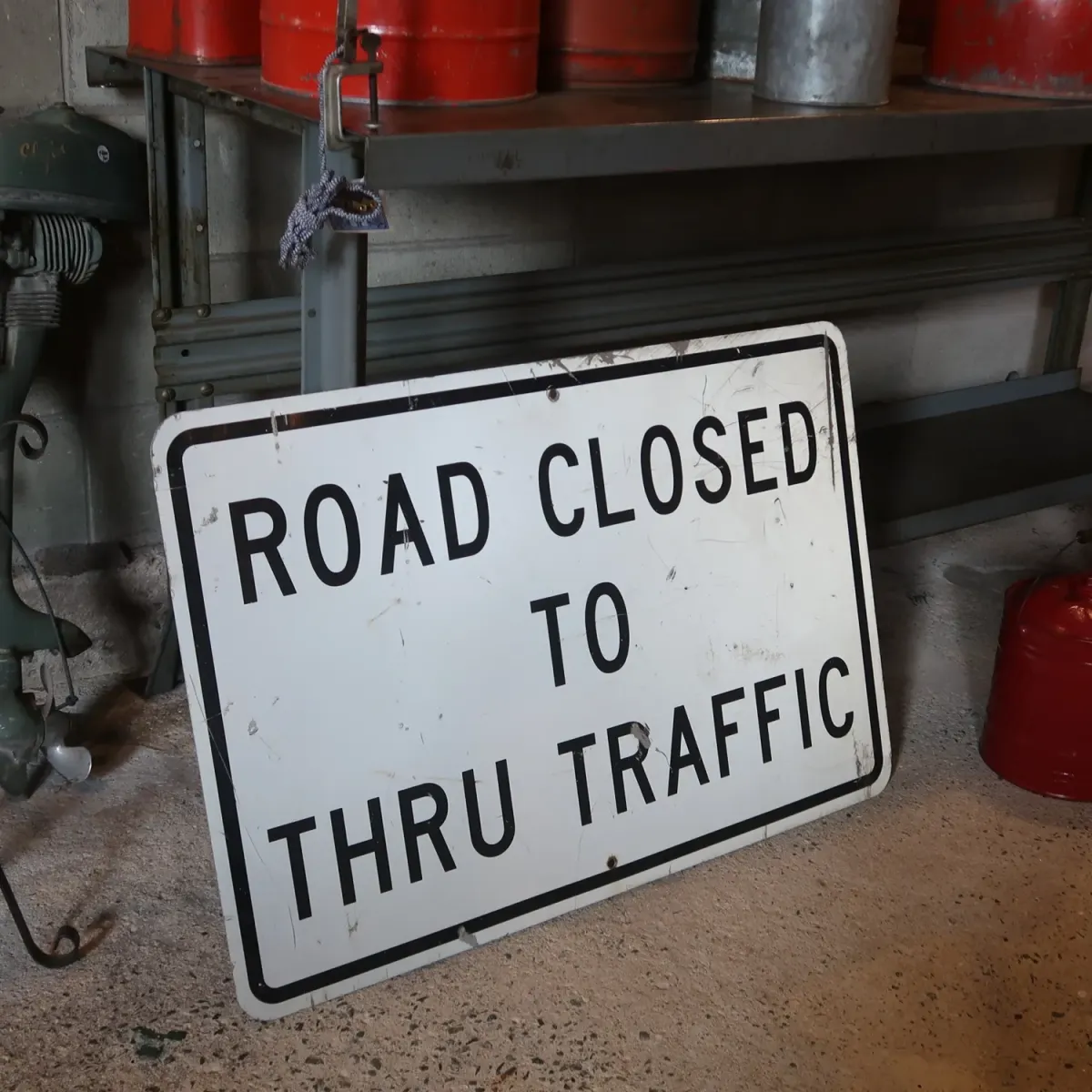 ROAD CLOSED ビンテージ ロードサイン