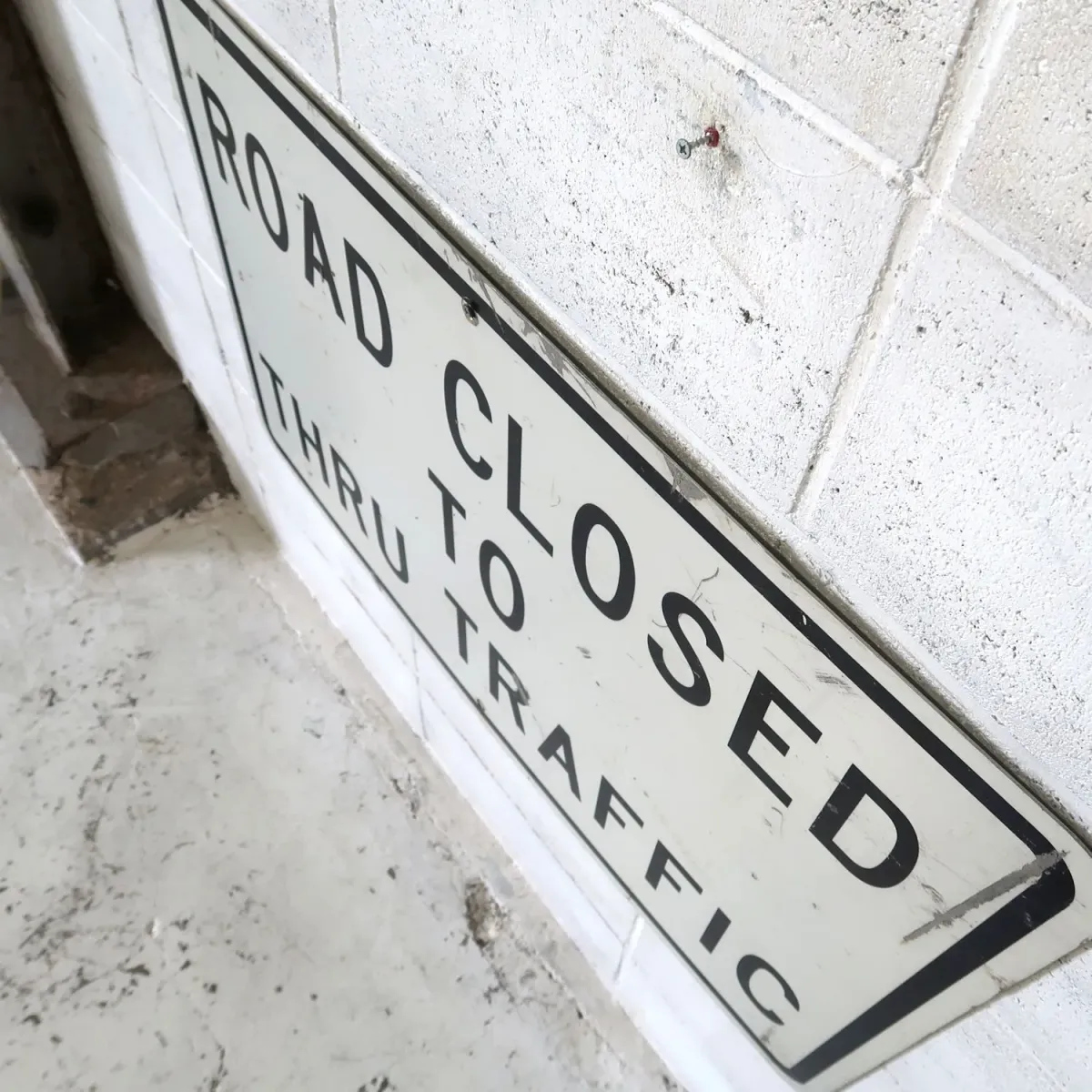 ROAD CLOSED ビンテージ ロードサイン