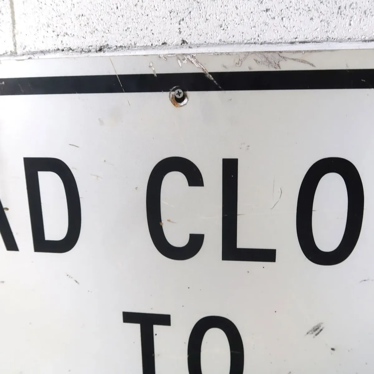 ROAD CLOSED ビンテージ ロードサイン