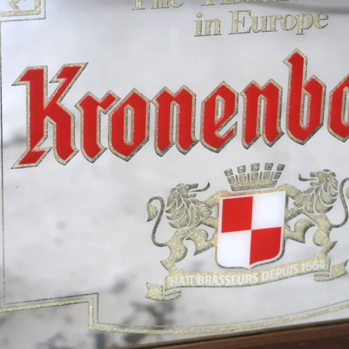 Kronenbourg ビンテージ パブミラー