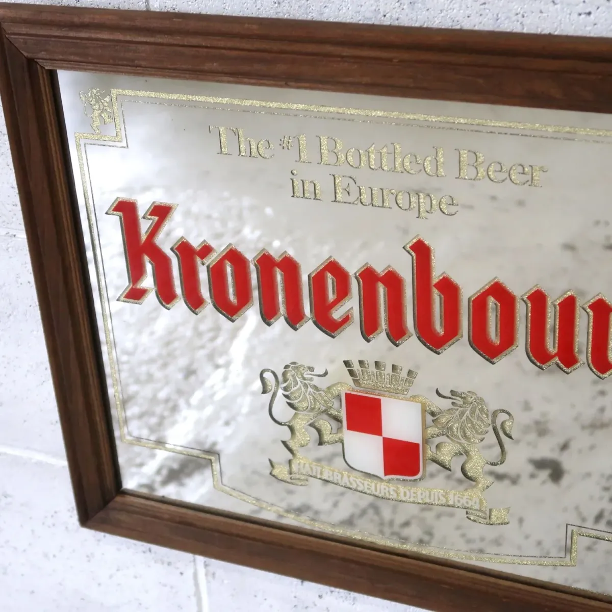 Kronenbourg ビンテージ パブミラー