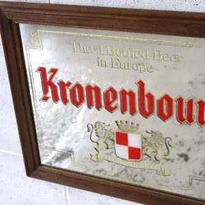 Kronenbourg ビンテージ パブミラー
