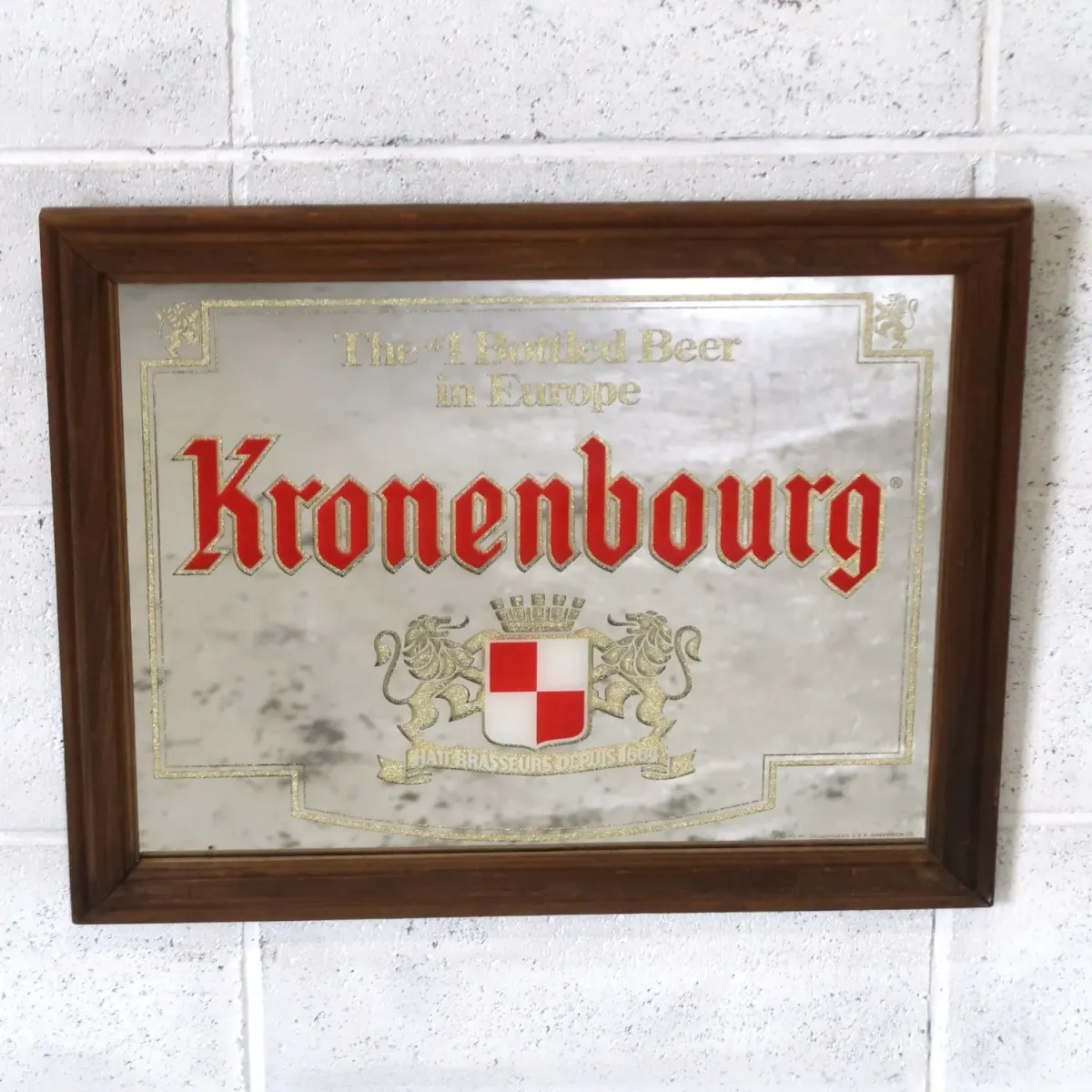 Kronenbourg ビンテージ パブミラー