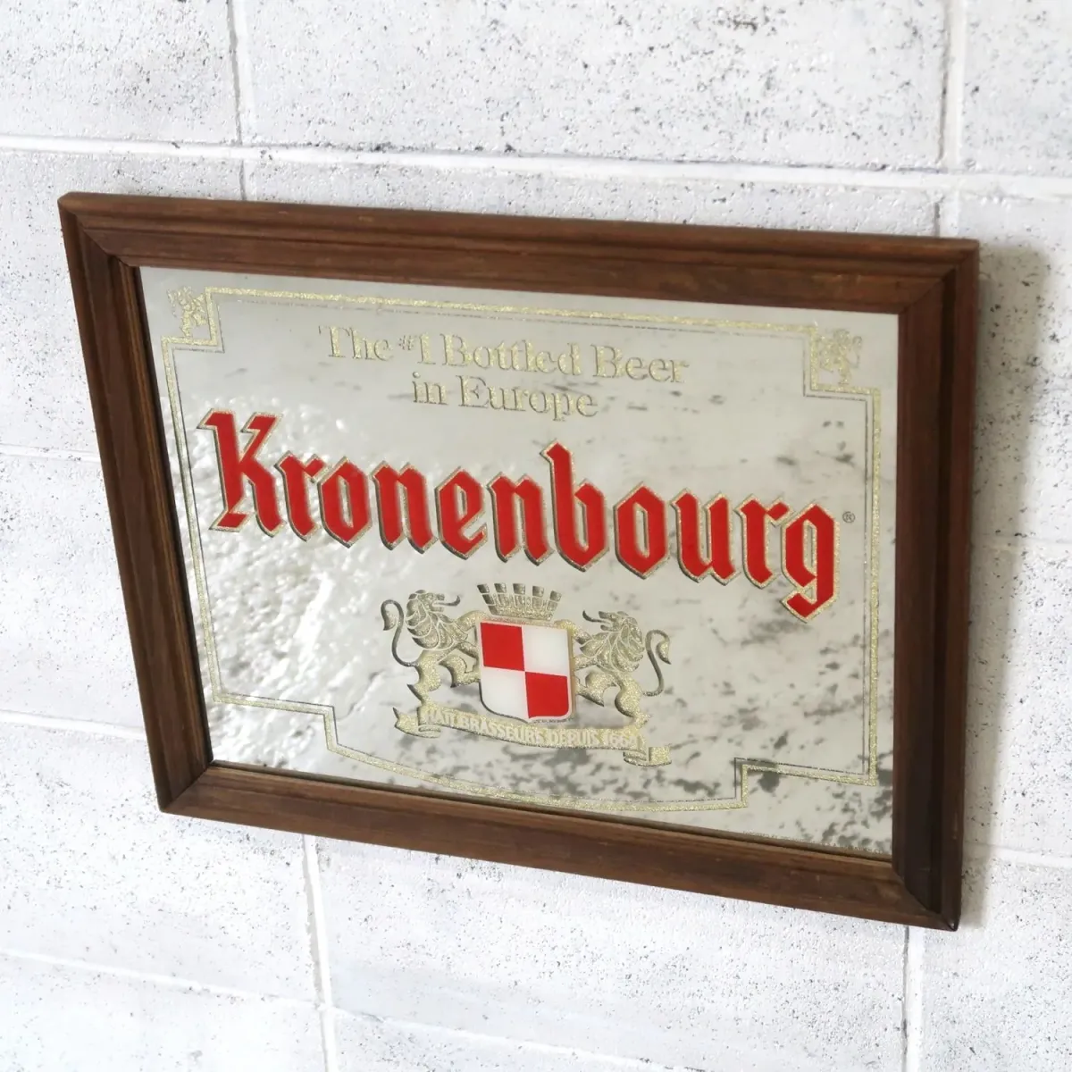 Kronenbourg ビンテージ パブミラー