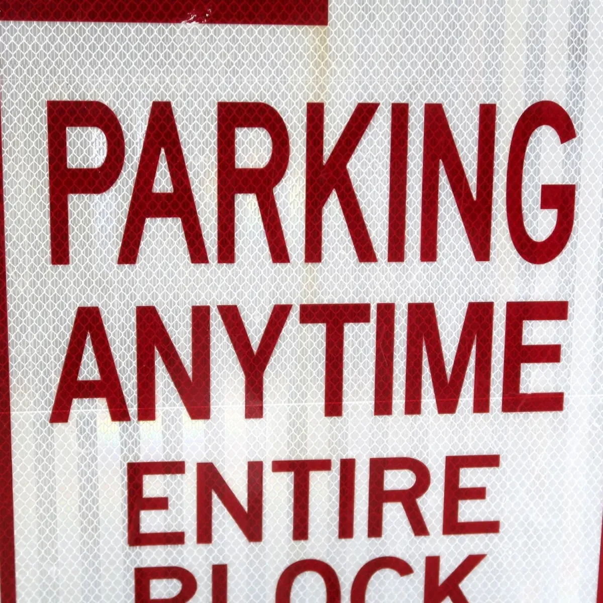 NO PARKING ロードサイン