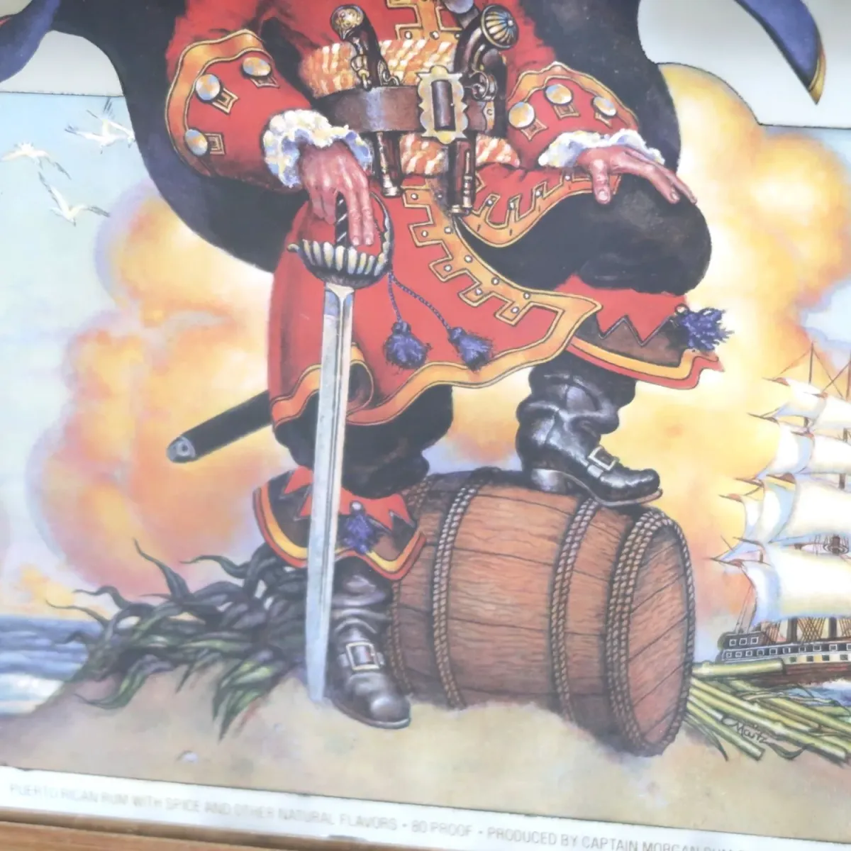 Captain Morgan ビンテージ パブミラー