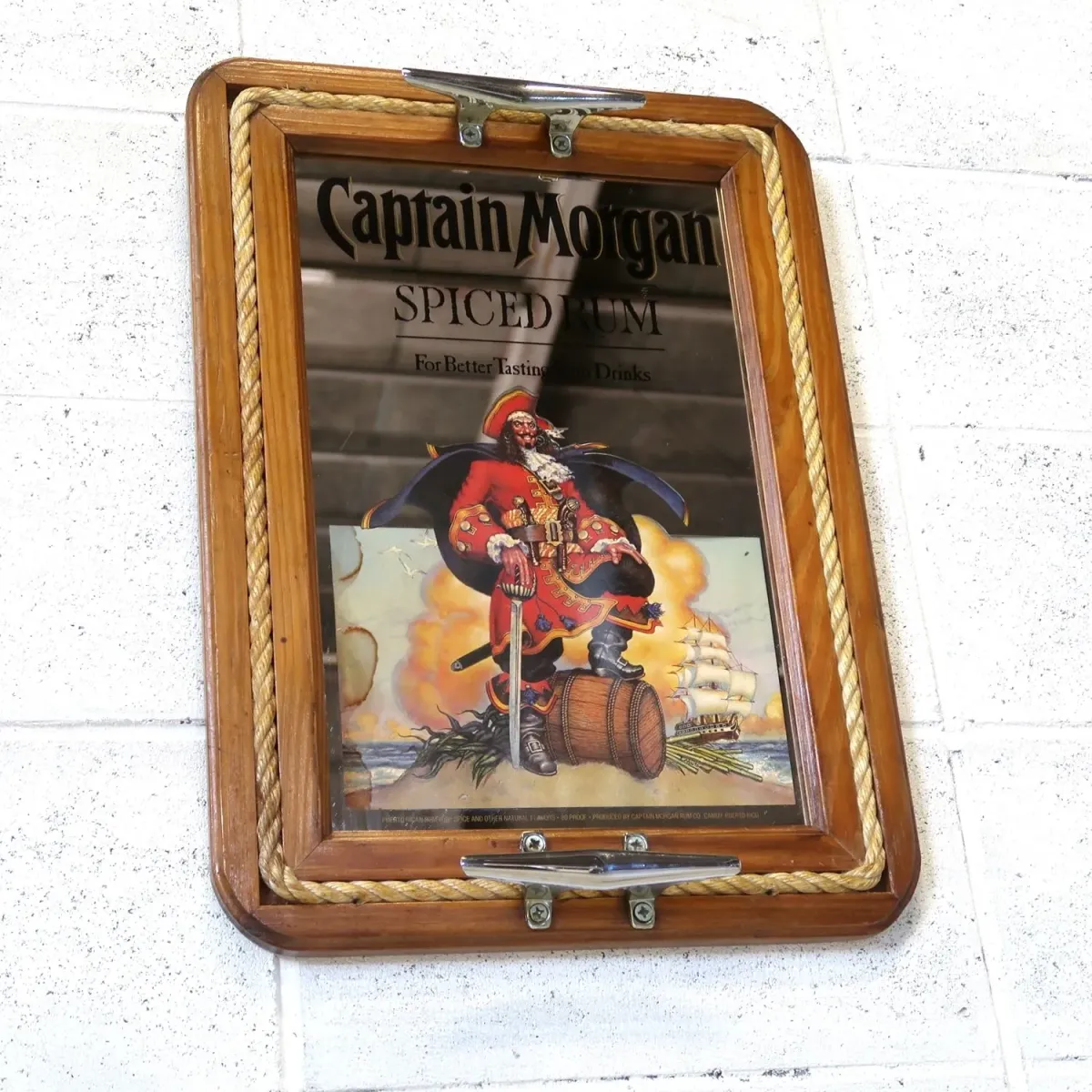 Captain Morgan ビンテージ パブミラー