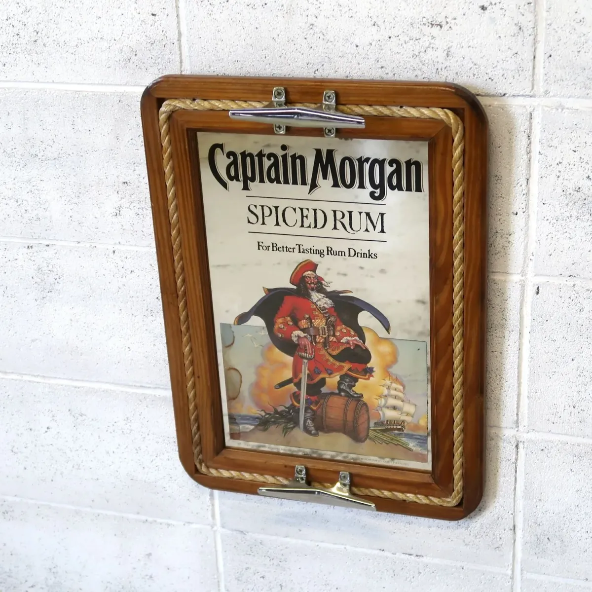 Captain Morgan ビンテージ パブミラー